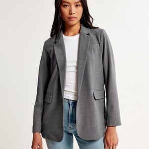 Abercrombie & fitch grey blazer